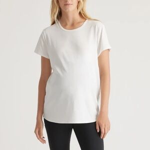 Quince Cotton Modal Maternity Crew Neck Tee (2-pack) size XS